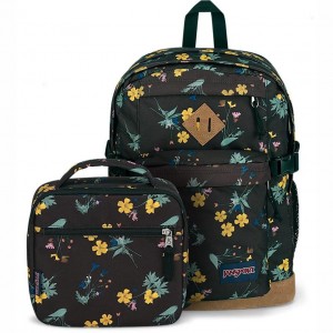 Batohy Batoh Na Notebook JanSport DARK FLORA BUNDLE Hnědé | XCZBH46534