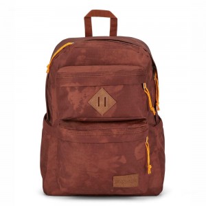 Batohy Batoh Na Notebook JanSport DOUBLE BREAK FX Hnědé | CZIIZ52938