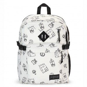 Batohy Batoh Na Notebook JanSport Main Campus Bílé | CZDYB78209