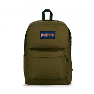 Batohy Batoh Na Notebook JanSport SuperBreak® Plus Olivy Zelené | CZXBR22962