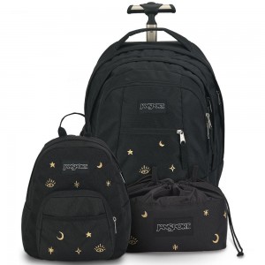 Batohy Školní batohy JanSport Bundle Černé | CZICD66919