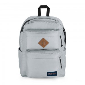 Batohy Školní batohy JanSport Double Break Šedé | YCZGT55911