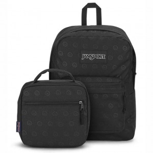 Batohy Školní batohy JanSport HAPPY AND SAD BUNDLE Černé | CZNZX54390