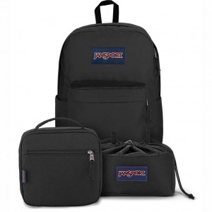 Batohy Školní batohy JanSport MIDNIGHT BUNDLE Černé | DCZKV91799