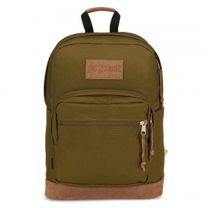 Batohy Školní batohy JanSport Right Pack Premium Olivy Zelené | UCZTG19034