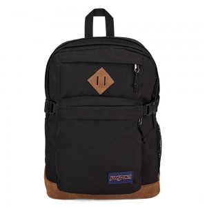 Batohy Školní batohy JanSport SUEDE CAMPUS Černé | DCZKV18518