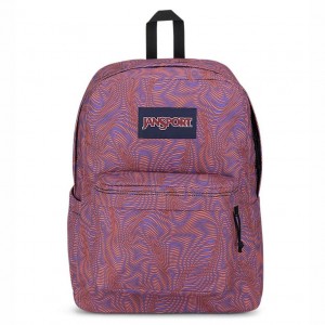 Batohy Školní batohy JanSport SuperBreak® Plus Fialové Oranžové | CZIIZ81153