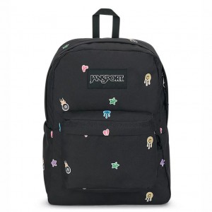 Batohy Školní batohy JanSport SuperBreak® Plus Černé | TCZPQ90001