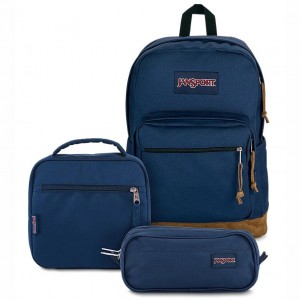 Batohy Školní batohy JanSport TIMELESS BLUE NAVY BUNDLE Tmavě Blankyt | BCZSO77943