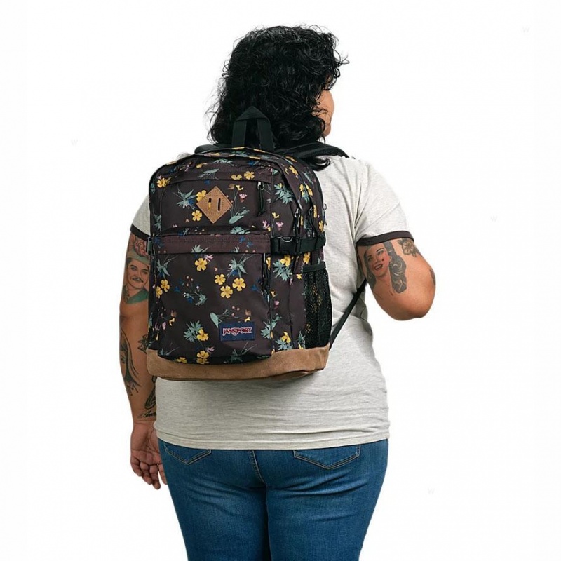 Batohy Batoh Na Notebook JanSport DARK FLORA BUNDLE Hnědé | XCZBH46534