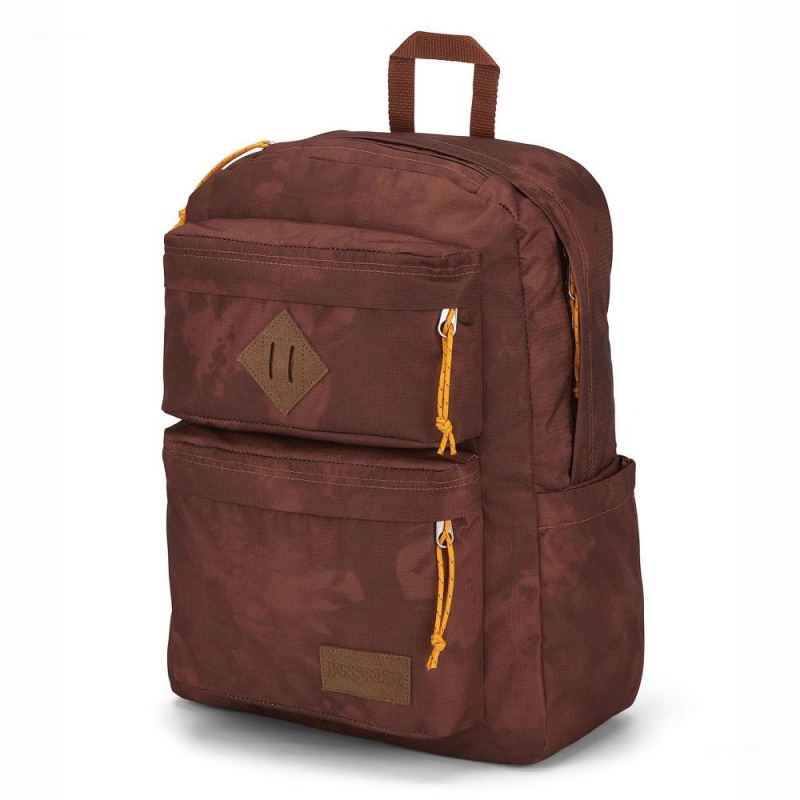 Batohy Batoh Na Notebook JanSport DOUBLE BREAK FX Hnědé | CZIIZ52938