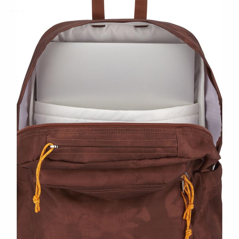 Batohy Batoh Na Notebook JanSport DOUBLE BREAK FX Hnědé | CZIIZ52938