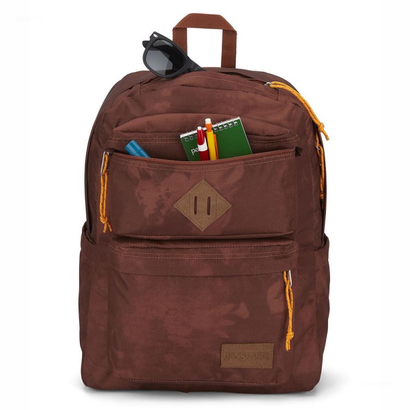 Batohy Batoh Na Notebook JanSport DOUBLE BREAK FX Hnědé | CZIIZ52938