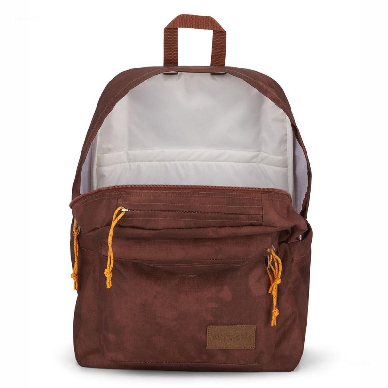 Batohy Batoh Na Notebook JanSport DOUBLE BREAK FX Hnědé | CZIIZ52938