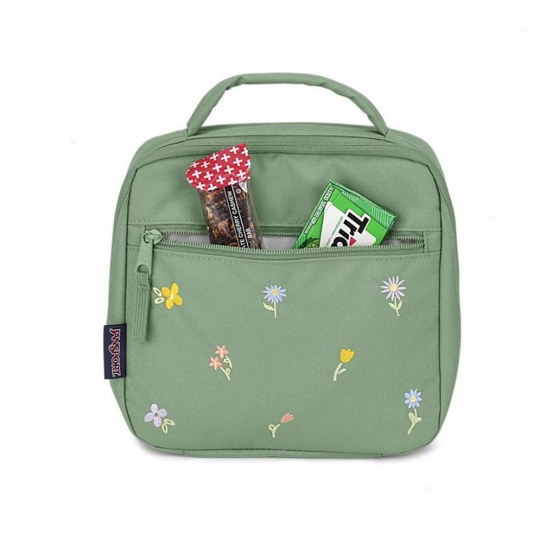 Batohy Batoh Na Notebook JanSport EMBROIDERED BLOSSOM BUNDLE Zelene | CZXMI52948