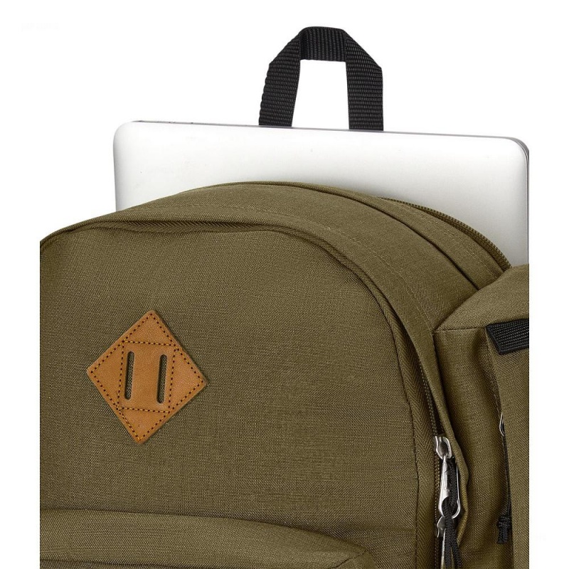 Batohy Batoh Na Notebook JanSport Field Pack Olivy Zelené | ECZHC10699