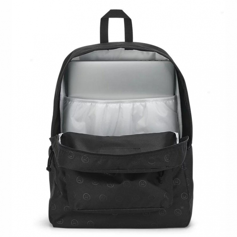 Batohy Batoh Na Notebook JanSport HAPPY AND SAD BUNDLE Černé | SCZVO87195