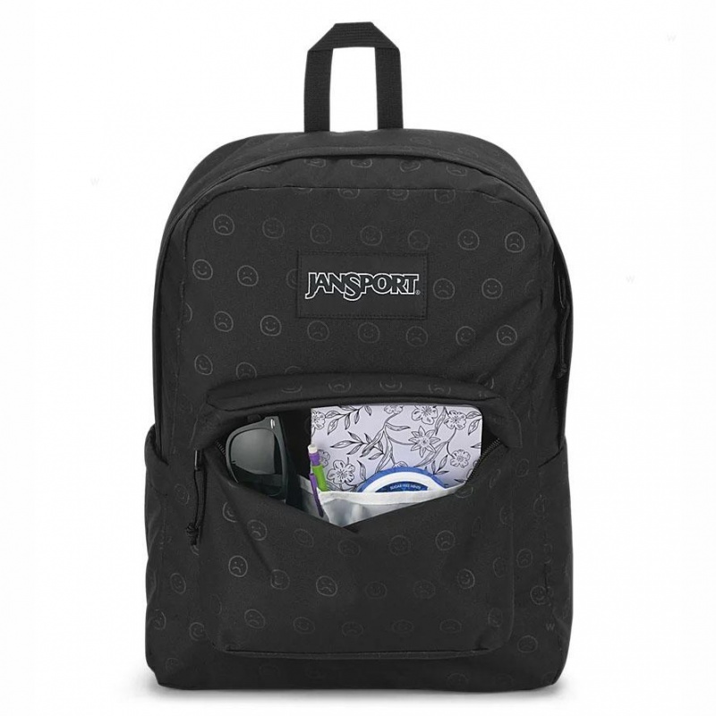 Batohy Batoh Na Notebook JanSport HAPPY AND SAD BUNDLE Černé | SCZVO87195