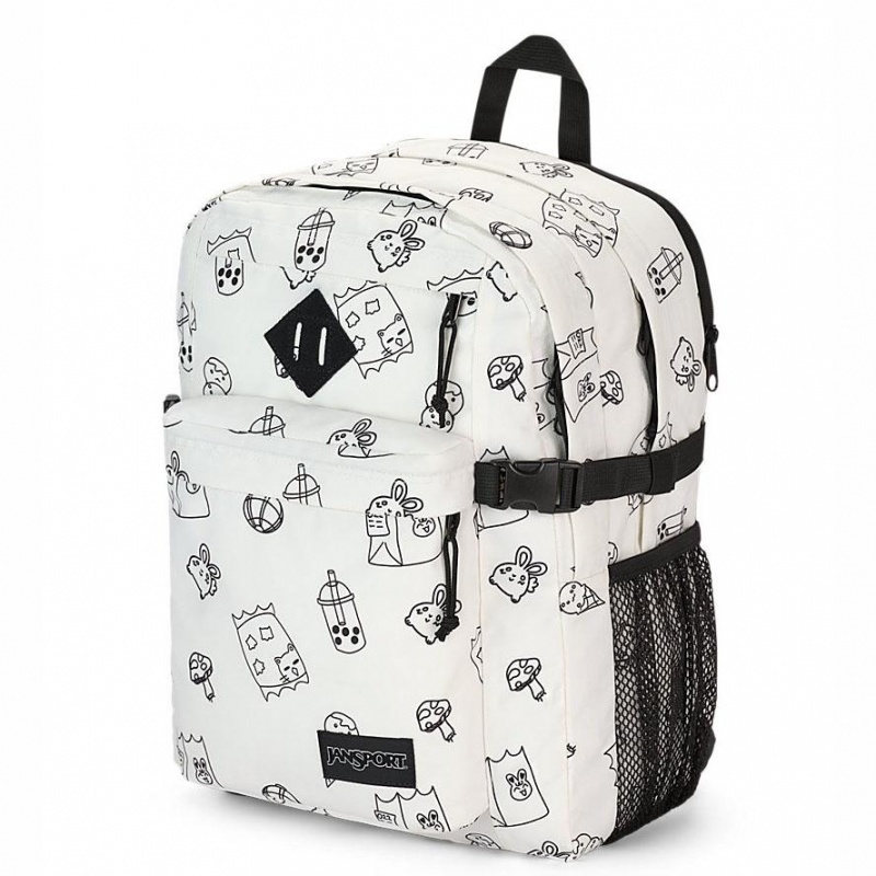 Batohy Batoh Na Notebook JanSport Main Campus Bílé | CZDYB78209