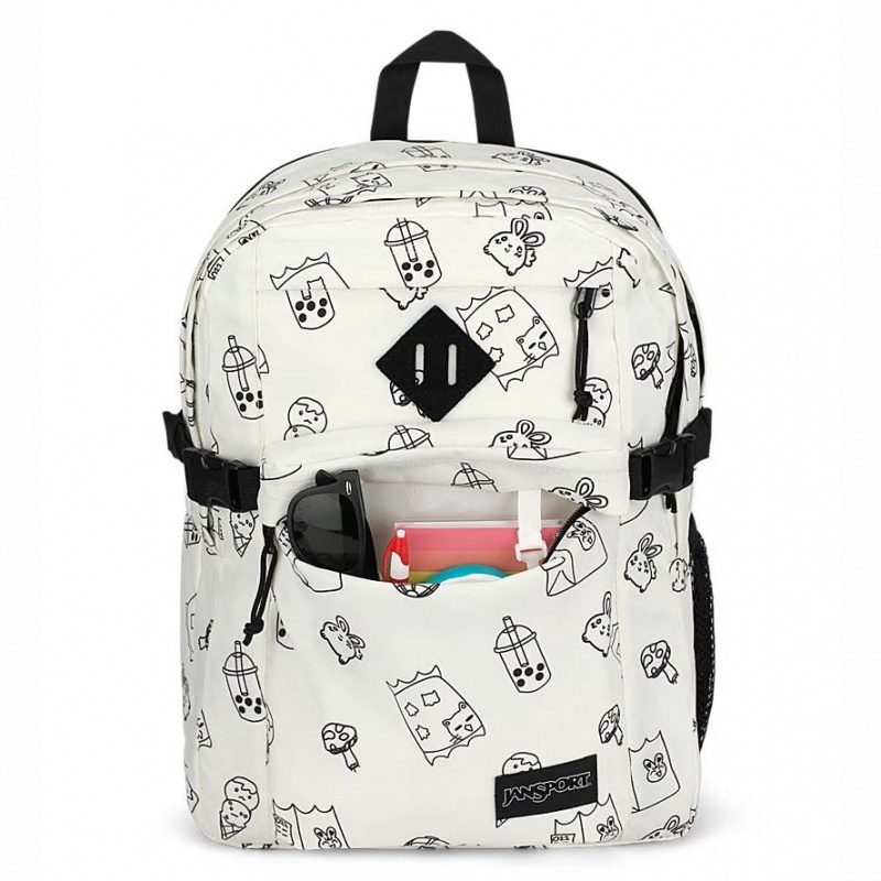 Batohy Batoh Na Notebook JanSport Main Campus Bílé | CZDYB78209