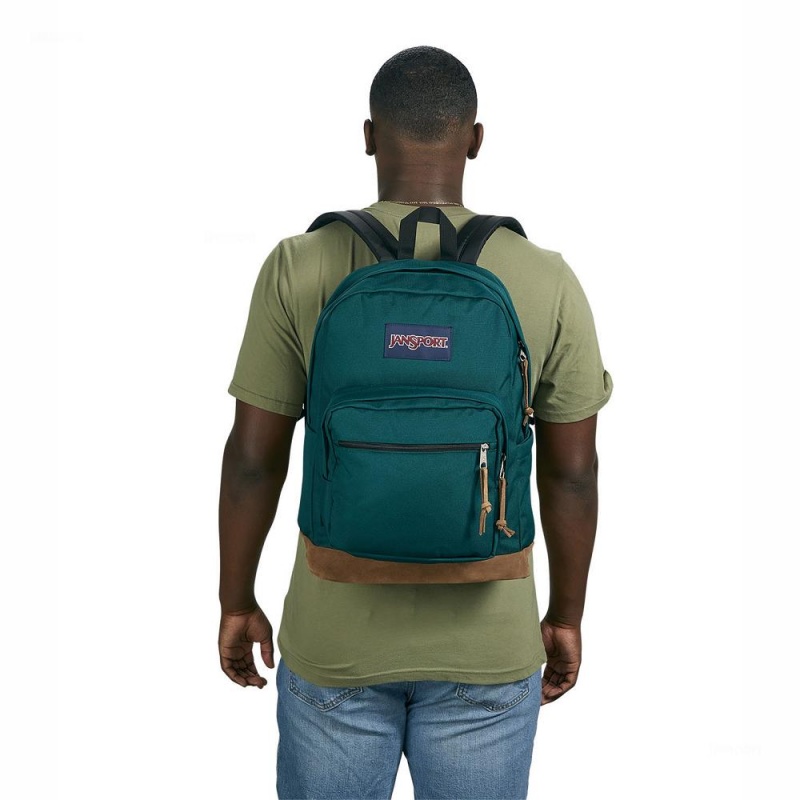 Batohy Batoh Na Notebook JanSport Right Pack Tmavě Zelene | FCZUI30391