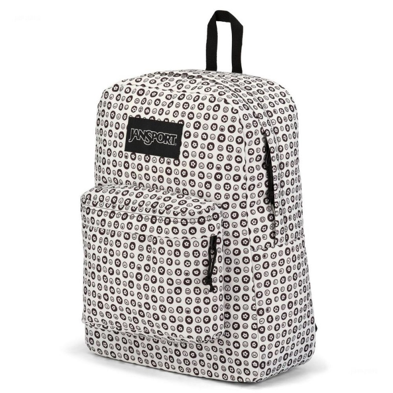 Batohy Batoh Na Notebook JanSport SuperBreak® Plus Bílé Černé | CZEGJ92907