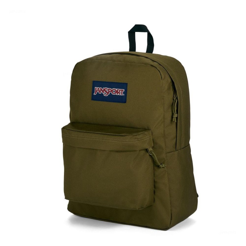 Batohy Batoh Na Notebook JanSport SuperBreak® Plus Olivy Zelené | CZXBR22962