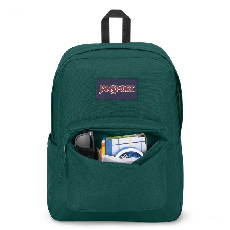 Batohy Batoh Na Notebook JanSport SuperBreak® Plus Tmavě Zelene | CZNZX63849