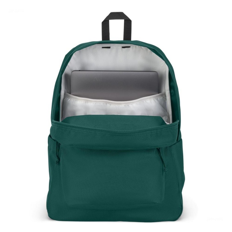 Batohy Batoh Na Notebook JanSport SuperBreak® Plus Tmavě Zelene | CZNZX63849