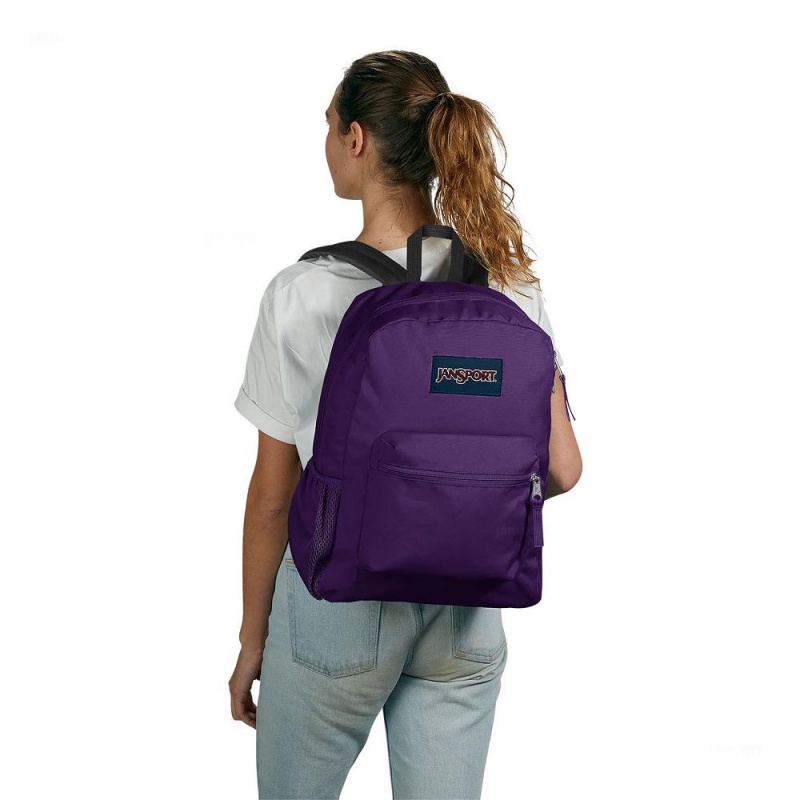 Batohy Školní batohy JanSport CROSS TOWN Fialové | FCZUI25879