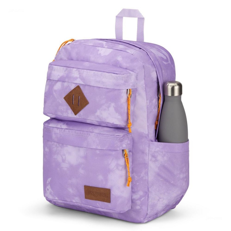 Batohy Školní batohy JanSport Double Break Fialové | CZICD36148