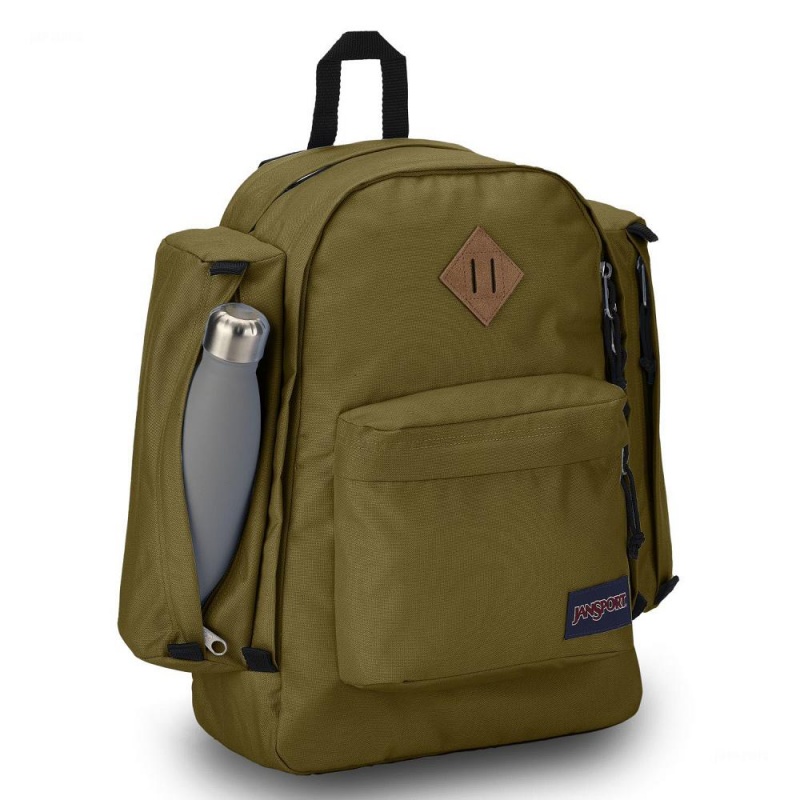 Batohy Školní batohy JanSport Field Pack Olivy Zelené | CZJVR25893