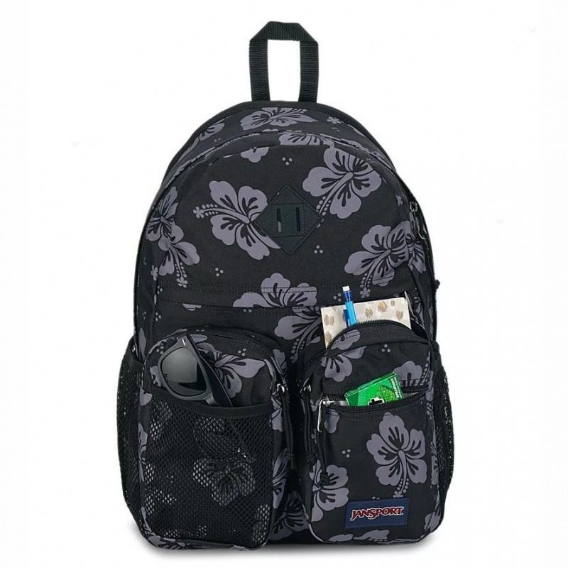 Batohy Školní batohy JanSport GRANBY Černé Šedé | ACZWC36306