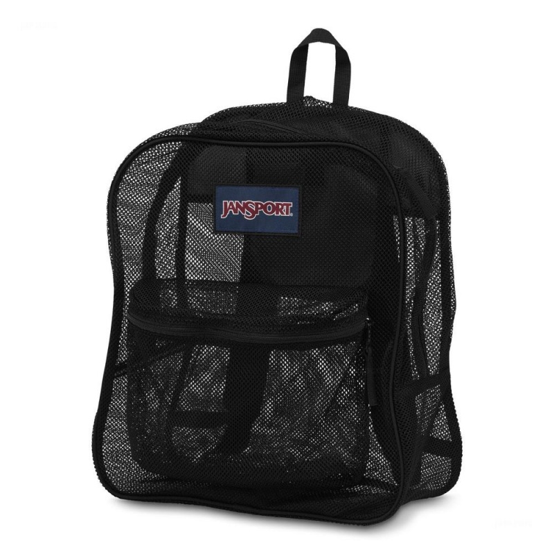 Batohy Školní batohy JanSport Mesh Pack Černé | CZCIF75796