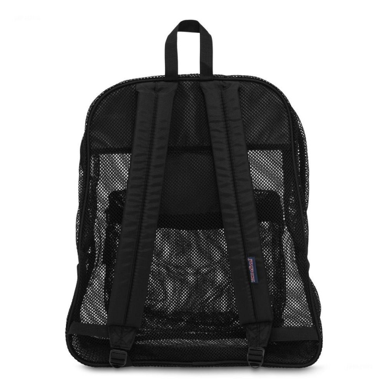 Batohy Školní batohy JanSport Mesh Pack Černé | CZCIF75796