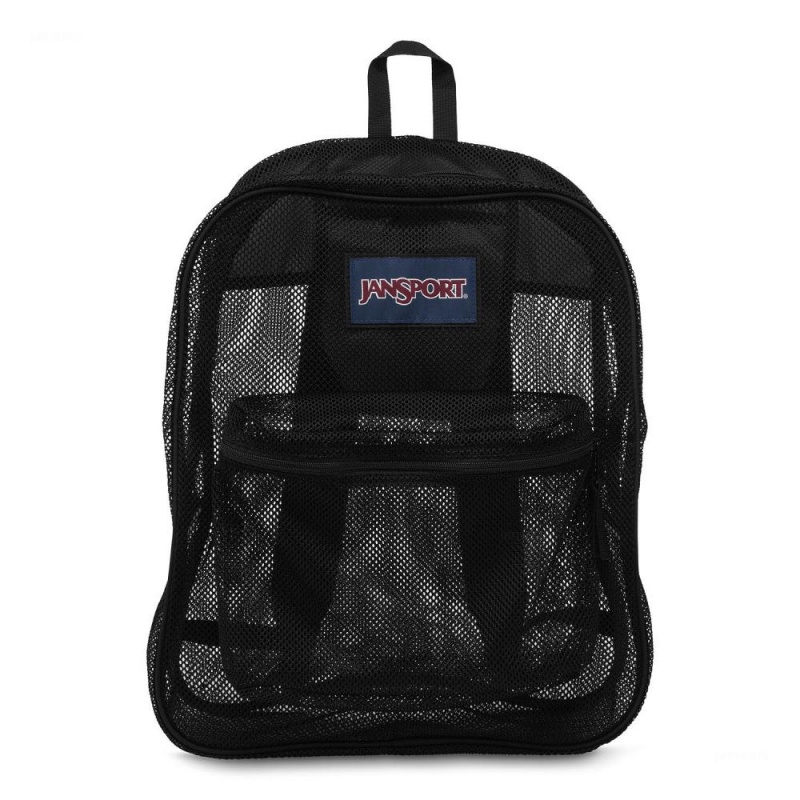 Batohy Školní batohy JanSport Mesh Pack Černé | CZCIF75796