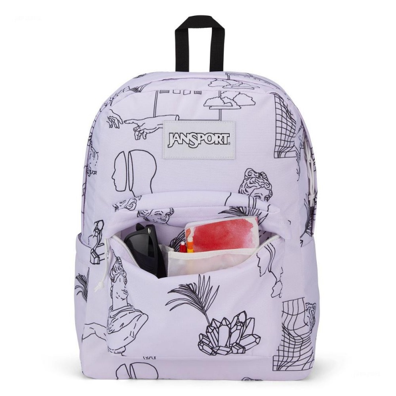 Batohy Školní batohy JanSport SuperBreak® Fialové | CZCVG12723