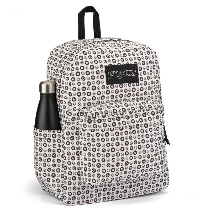 Batohy Školní batohy JanSport SuperBreak® Plus Bílé Černé | CZXBR91526