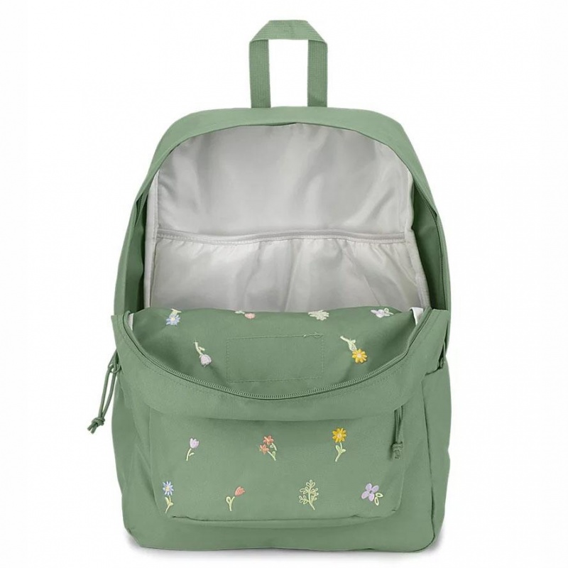 Batohy Školní batohy JanSport SuperBreak® Plus Zelene | TCZPQ51921