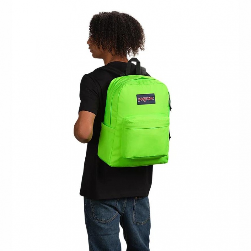 Batohy Školní batohy JanSport SuperBreak® Plus Zelene | CZQAV69685