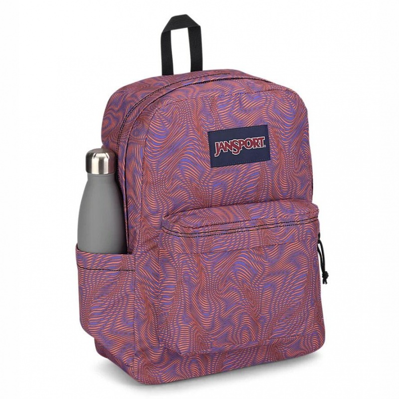 Batohy Školní batohy JanSport SuperBreak® Plus Fialové Oranžové | CZIIZ81153