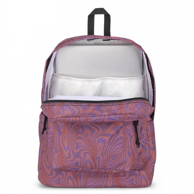 Batohy Školní batohy JanSport SuperBreak® Plus Fialové Oranžové | CZIIZ81153