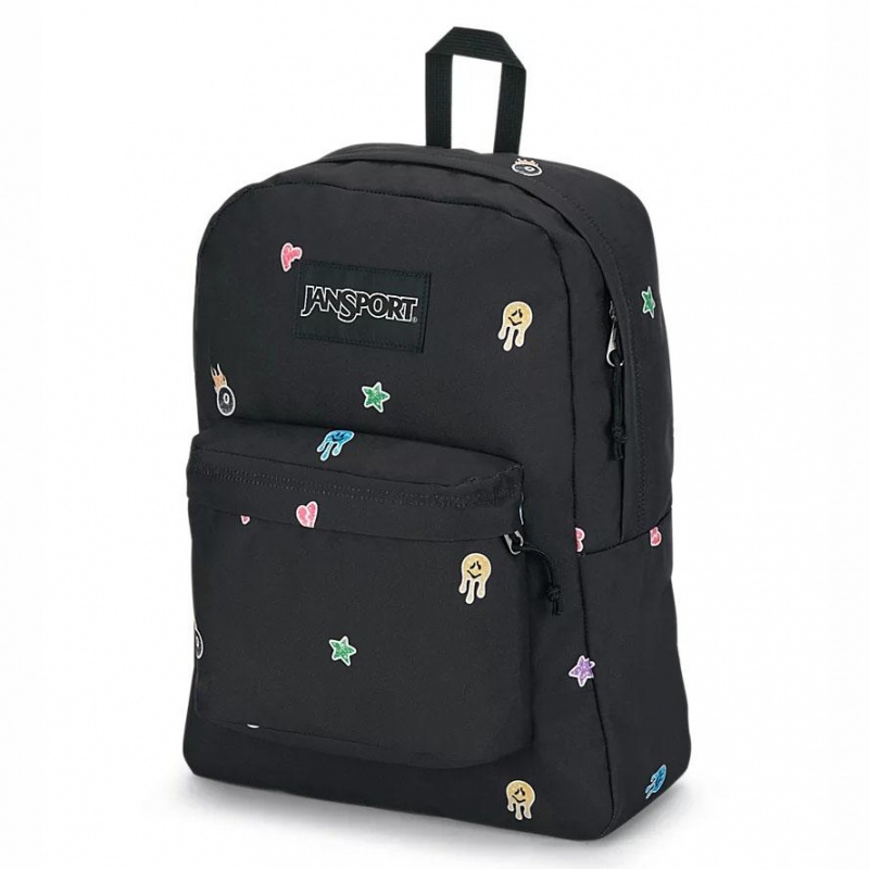 Batohy Školní batohy JanSport SuperBreak® Plus Černé | TCZPQ90001