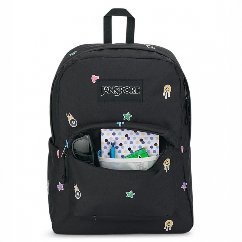 Batohy Školní batohy JanSport SuperBreak® Plus Černé | TCZPQ90001