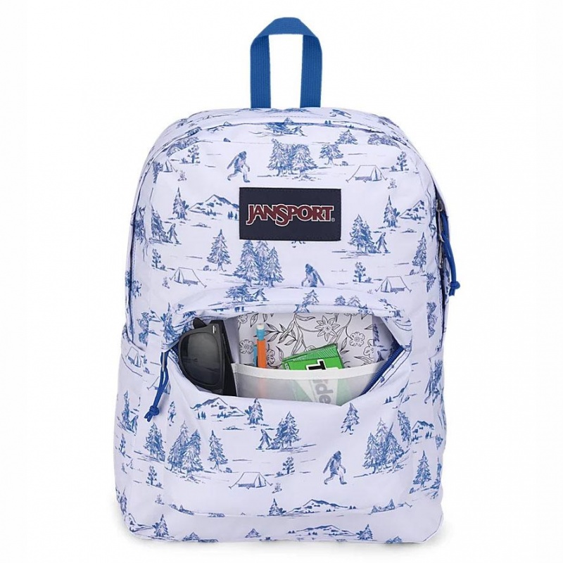 Batohy Školní batohy JanSport SuperBreak® Plus Bílé Blankyt | YCZGT97436